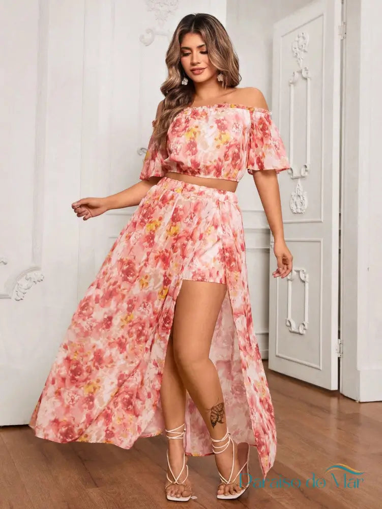 Conjunto Plus Size Tropical Breeze Set
