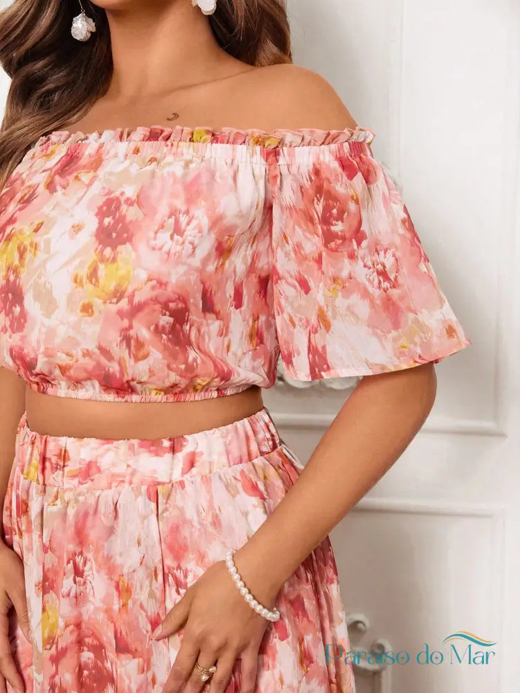 Conjunto Plus Size Tropical Breeze Set