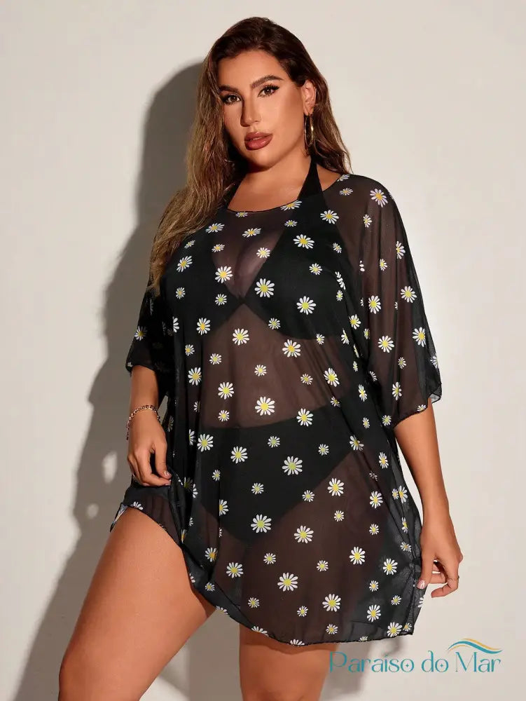 Saída de Praia Plus Size Margarida