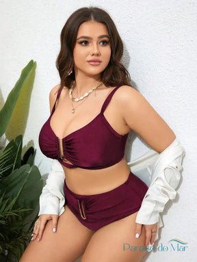 Biquíni Classic Plus Size - Elegância Minimalista