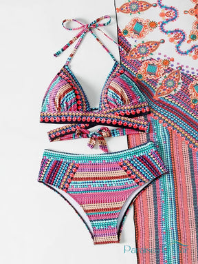 Biquini Feminino Elisa e Quimono (Conjunto 3 peças) Conjunto de Biquíni feminino