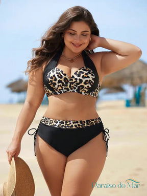 Biquíni Plus Size Animal Print de Leopardo