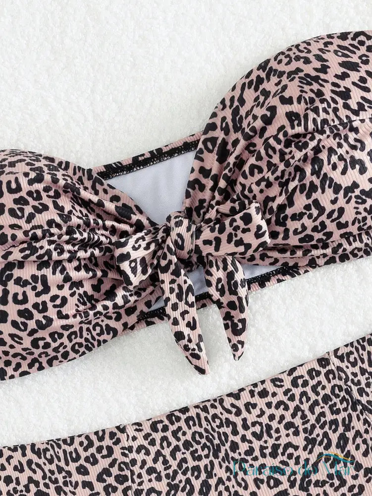 Biquíni Plus Size com Estampa Animal Print Marrom / G