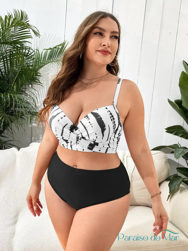 Biquíni + Quimono Feminino Nicolle Plus Size Biquini