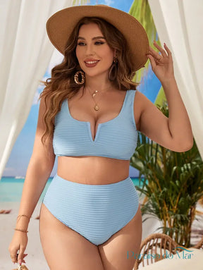 Conjunto de Biquini com Decote em V Ideal para Praia no Verão