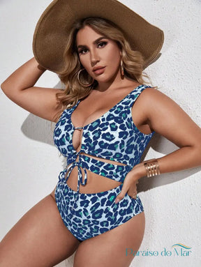 Maiô Plus Size Animal Print